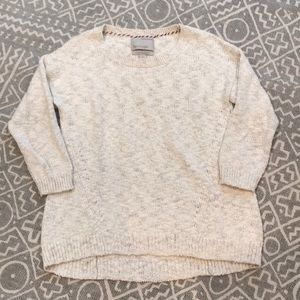 Oatmeal/Tan sweater, worn only one time.
